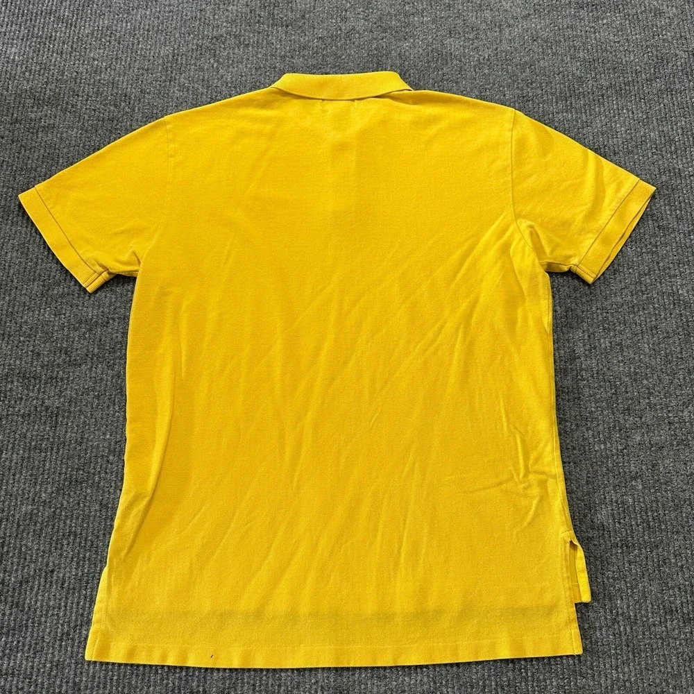 Ralph Lauren Polo Jeans Co.‎ Mens Large Yellow 100% Cotton Short Sleeve